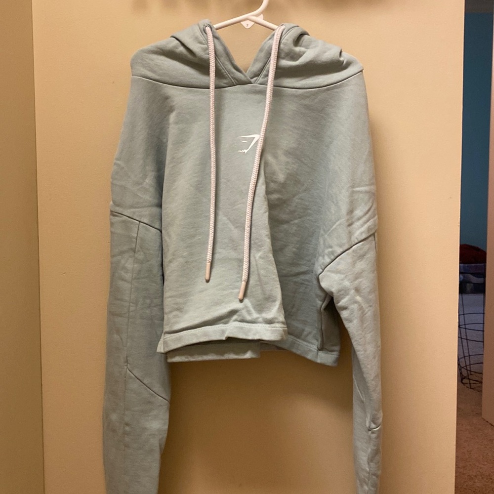 gym shark crop hoodie
